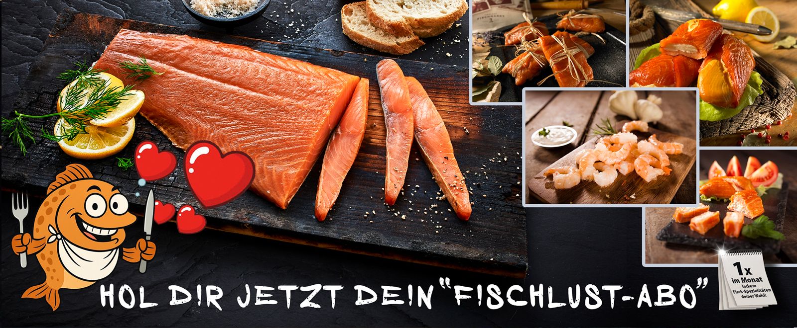 Frischer Lachs und Meeresfrüchte-Spezialitäten im Abonnement online bestellen. – Fishing Adventure GmbH
